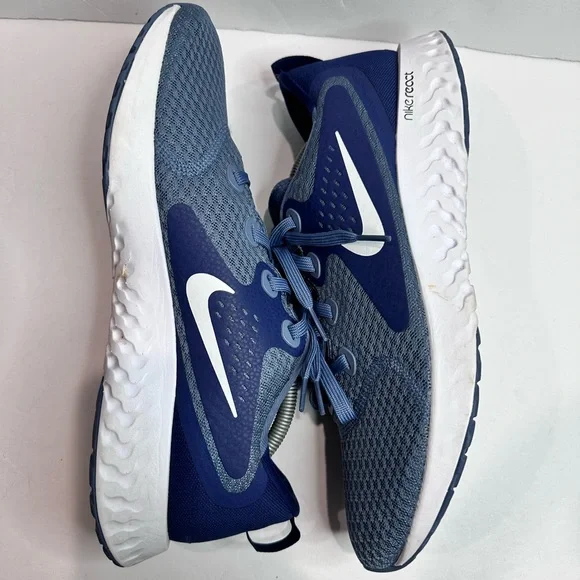 Nike React Blue Mesh Running Shoes - Picture 6 of 8